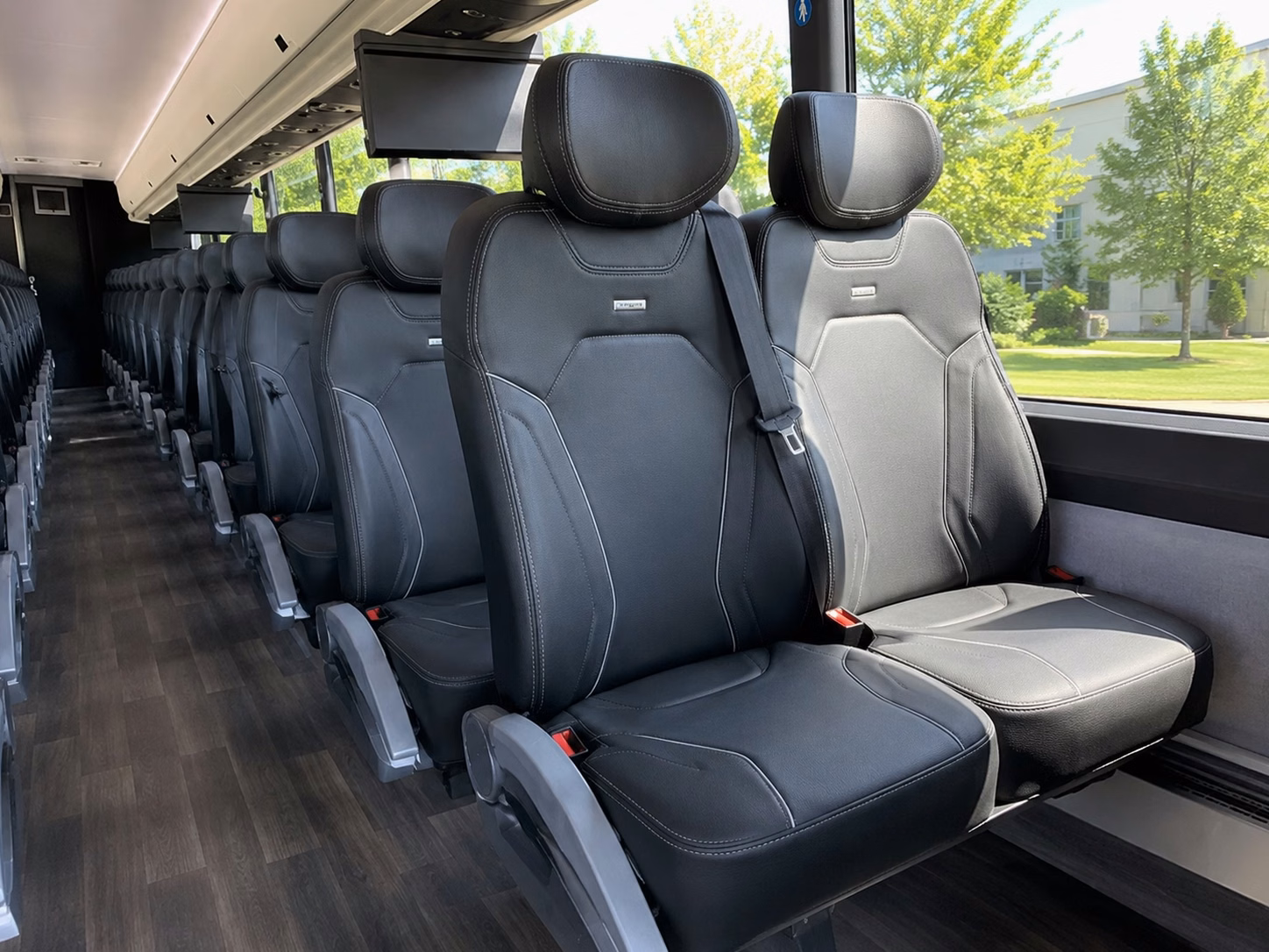 savannah charter bus interior