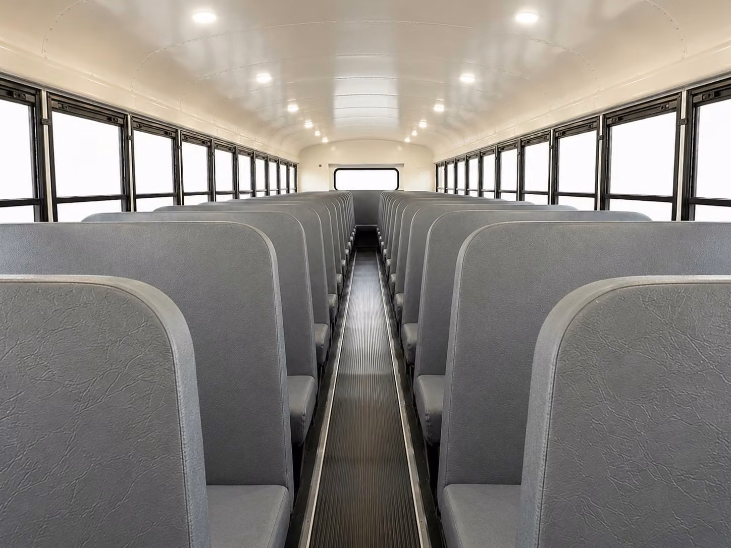 school bus inside